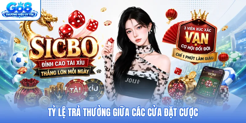Tỷ lệ trả thưởng giữa các cửa đặt cược
