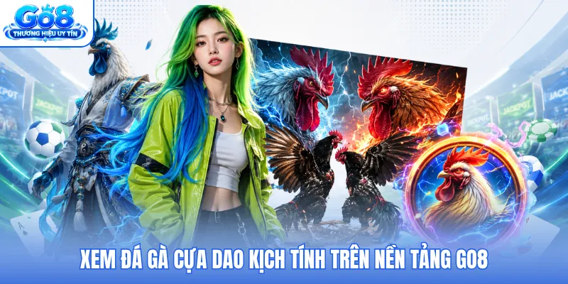 Xem đá gà cựa dao kịch tính trên nền tảng GO8